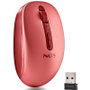 NGS Fog Dual Ratón Ergonómico Inalámbrico Rojo